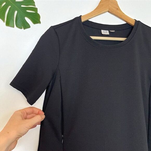 Gap Maternity Side-Zip Nursing Dress in Ponte w. Pockets - S | Small - Picture 6 of 10